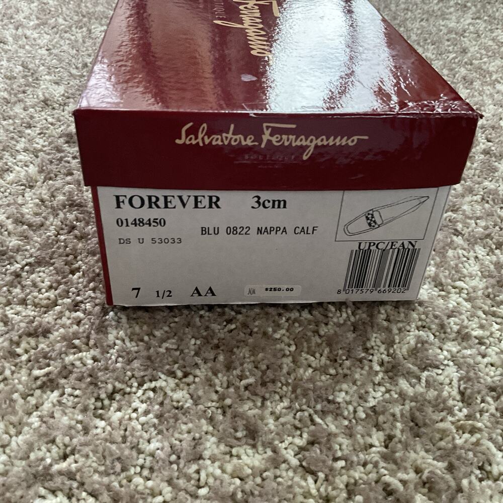Salvatore Ferragamo Forever Women’s Slip On Shoe With Buckle 3cm Used 7 1/2AA - Picture 11 of 12